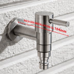 Outdoor Faucet 304 Stainless Steel Wall-Mounted Rust-Resistant