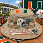 Boonie Hat Football Helmet Design Wide Brim Adjustable Chin Cord