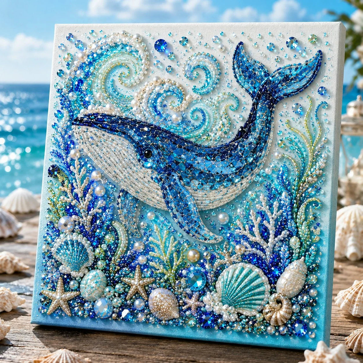 Pearl Mosaic Craft Kit 3D Ocean Animal Designs