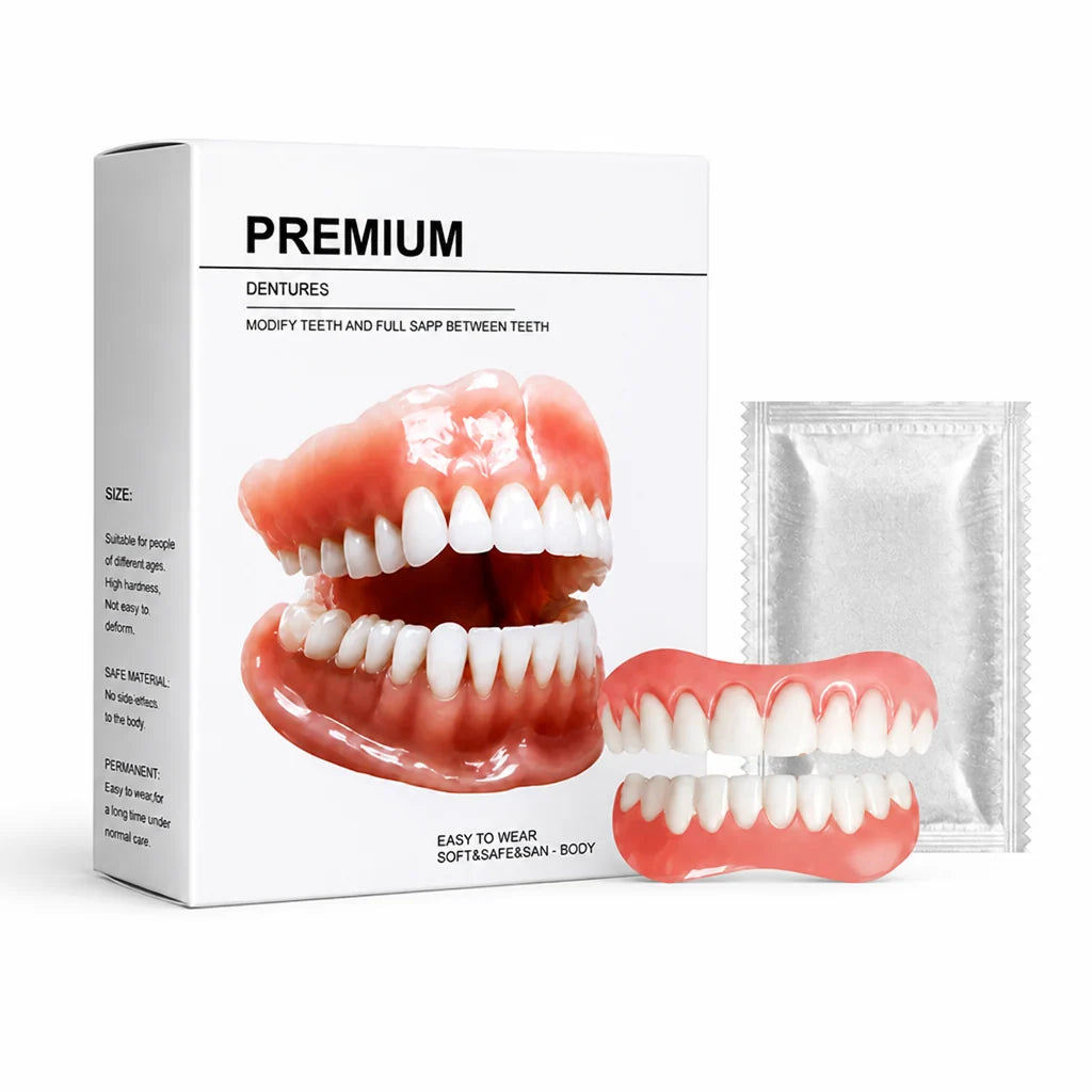 Denture Set Upper & Lower Boil-And-Bite Custom Fit