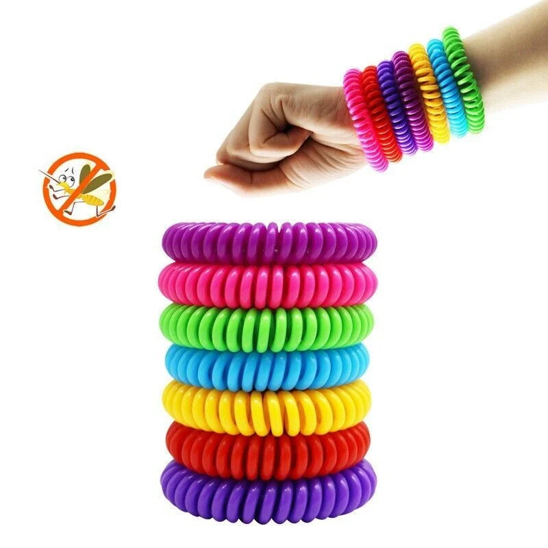 Mosquito Repellent Wristbands DEET-Free Waterproof 24-Pack