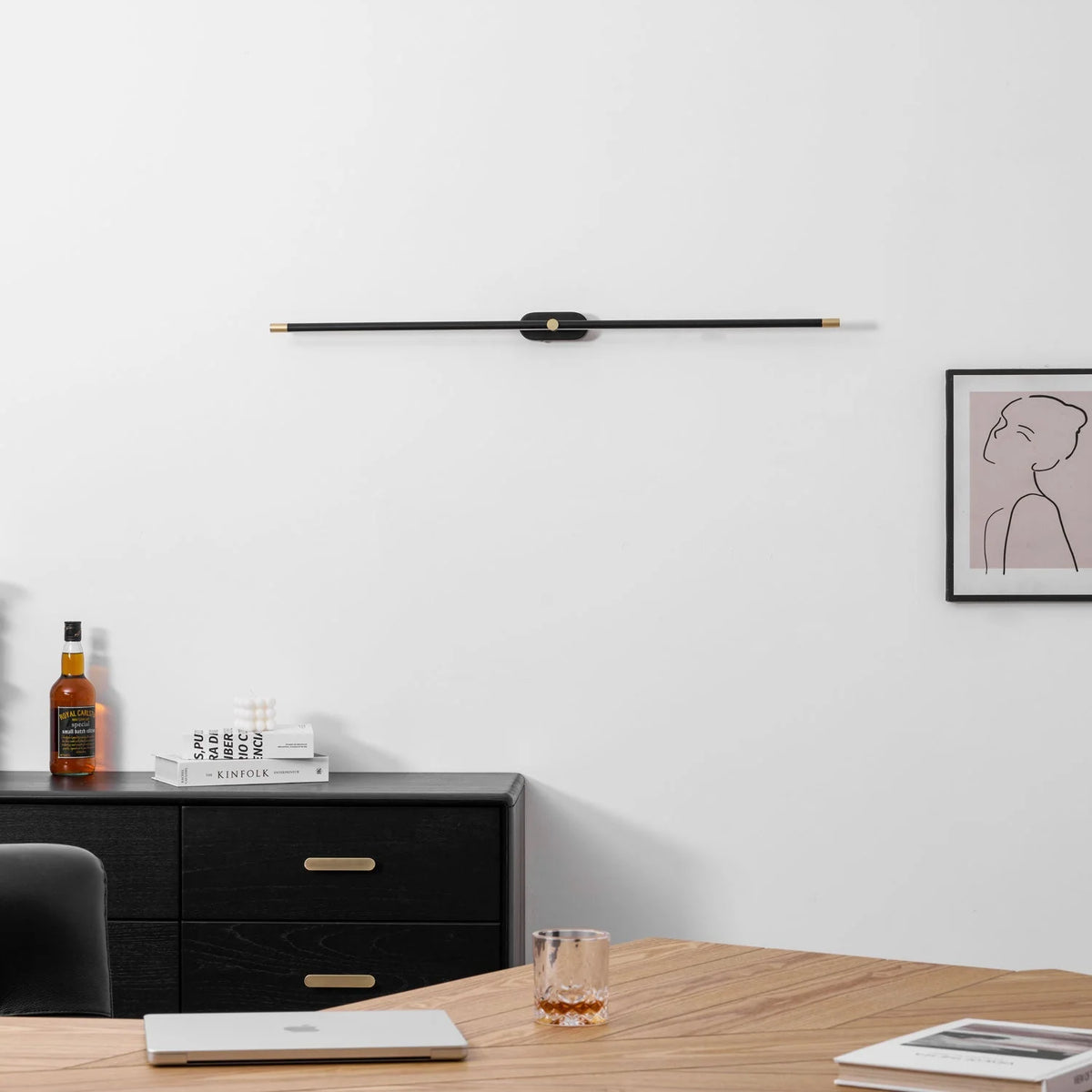 Wall Sconce USB Rechargeable 3-Color Light Remote Dimming