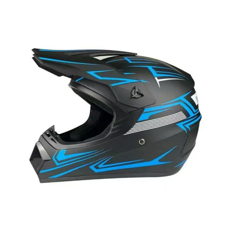 Dirt Bike Helmet Full Face Adjustable Visor Reinforced Chin Guard