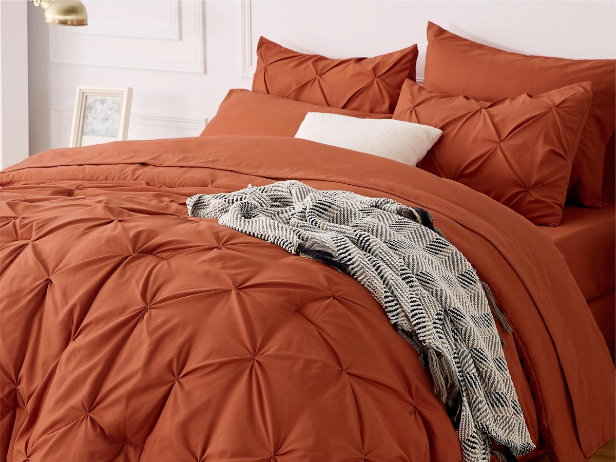 Comforter Set Lightweight Microfiber All-Season Comfort