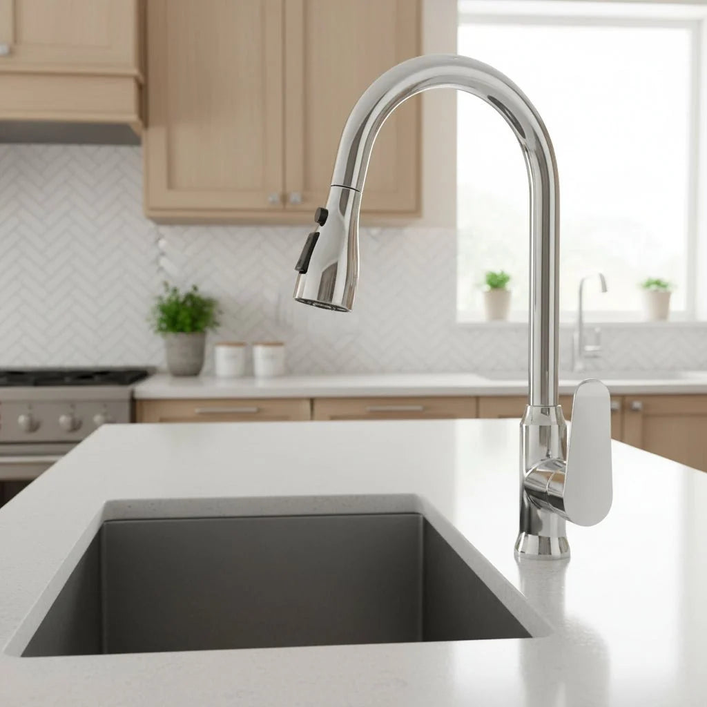 Kitchen Faucet Pull-Out Spray Head 360° Swivel