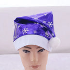 Santa Hat Soft Fleece Faux Fur Trim Pom-Pom