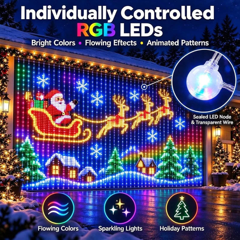 LED Net Lights RGBIC Dynamic Color Effects