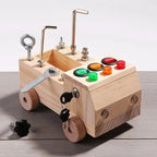 Busy Board Wooden LED Lights Fine Motor Skills