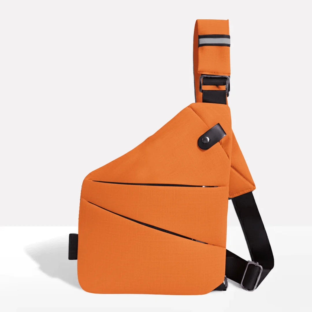 Crossbody Bag RFID-Blocking Cut-Resistant Strap Water-Repellent Fabric