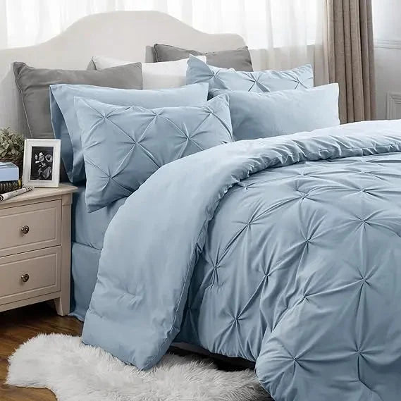 Comforter Set Lightweight Microfiber All-Season Comfort