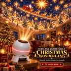 Christmas Light Projector Moving Patterns USB-Powered Indoor Decor