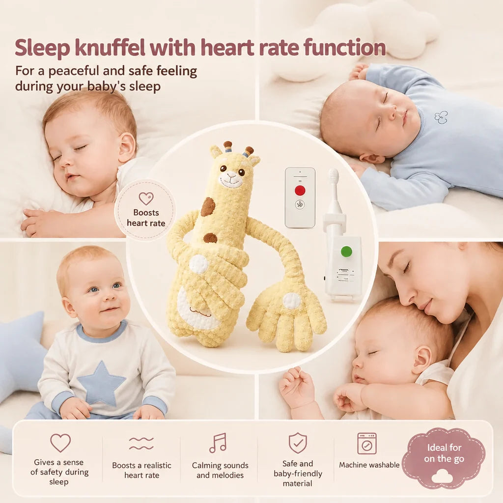 Soothing Plush Toy Rhythmic Patting 3 Modes USB Rechargeable