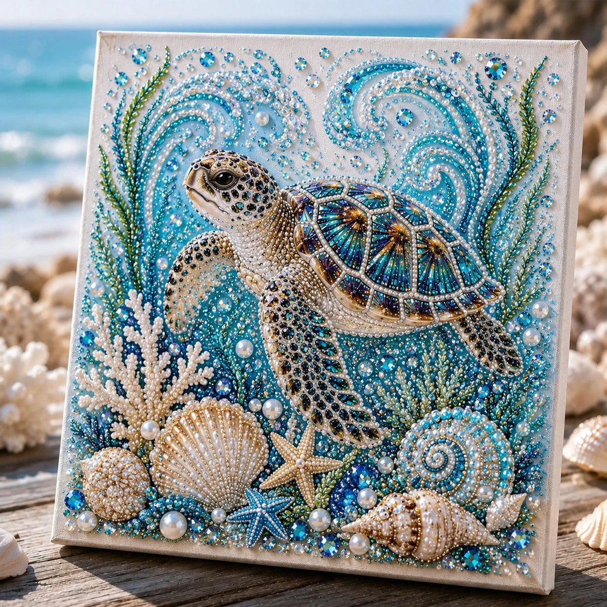 Pearl Mosaic Craft Kit 3D Ocean Animal Designs