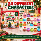 Advent Calendar 24 Soft Dumpling Squishies