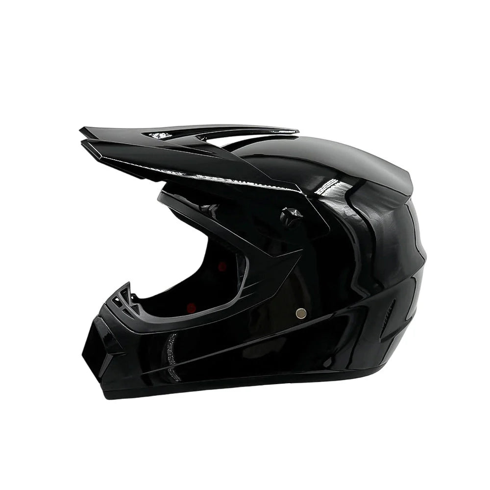 Dirt Bike Helmet Full Face Adjustable Visor Reinforced Chin Guard