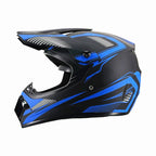 Dirt Bike Helmet Full Face Adjustable Visor Reinforced Chin Guard