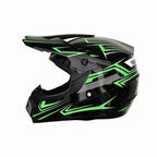 Dirt Bike Helmet Full Face Adjustable Visor Reinforced Chin Guard