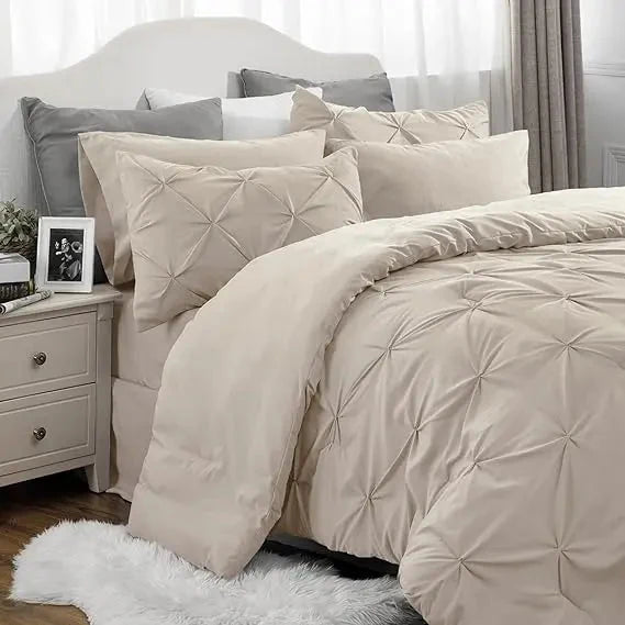 Comforter Set Lightweight Microfiber All-Season Comfort