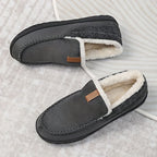 Men’s Slippers Synthetic Wool Loafer Style Machine Washable