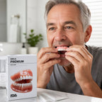 Denture Set Natural-Looking Boil-and-Bite Upper & Lower