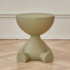 Coffee Table Round Plastic Space-Saving Lightweight