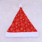Santa Hat Soft Fleece Faux Fur Trim Pom-Pom