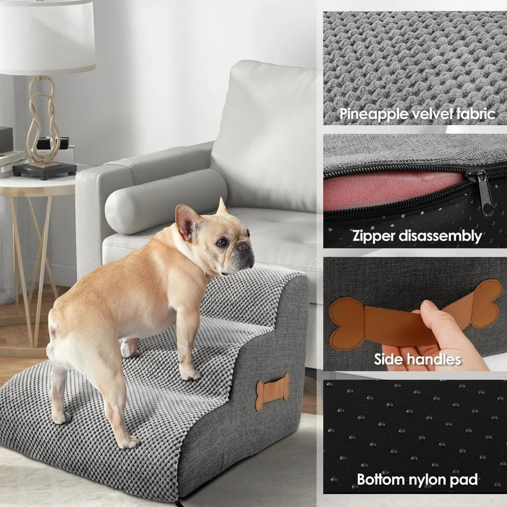 Dog Stairs Gentle Incline Non-Slip Washable Cover