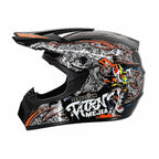 Dirt Bike Helmet Full Face Adjustable Visor Reinforced Chin Guard