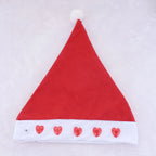 Santa Hat Soft Fleece Faux Fur Trim Pom-Pom