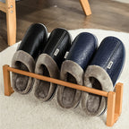 Men’s Slippers Plush Lined Cushioned EVA Sole Slip-On Design