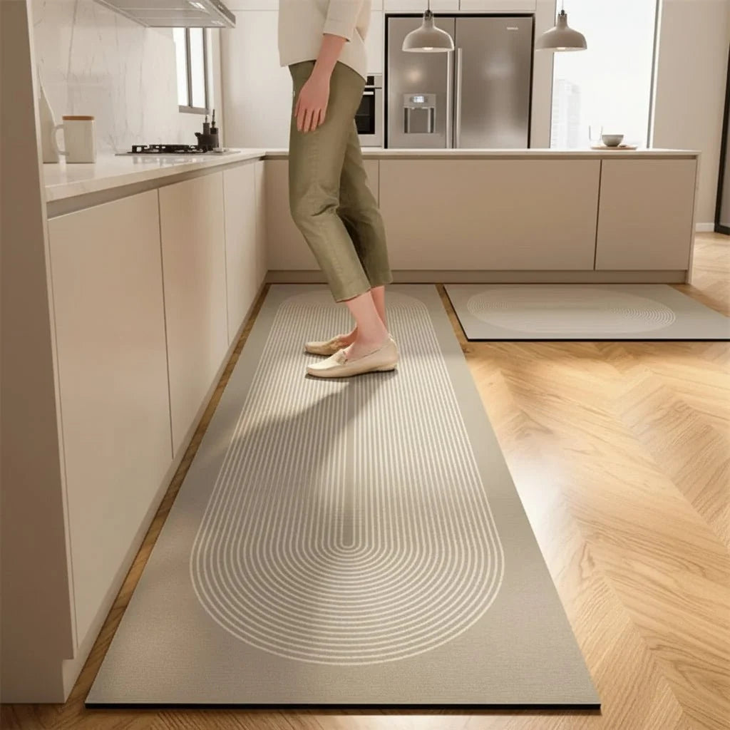 Kitchen Mat Cushioned Absorbent Non-Slip Quick-Drying Surface