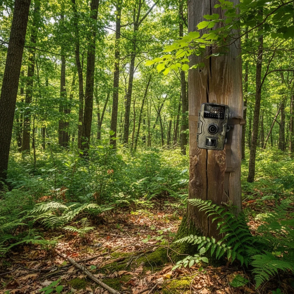 Wildlife Camera No-Glow Night Vision Weatherproof 1080P HD Video