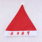 Santa Hat Soft Fleece Faux Fur Trim Pom-Pom