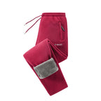 Fleece Joggers Teddy Lined Zipper Pockets