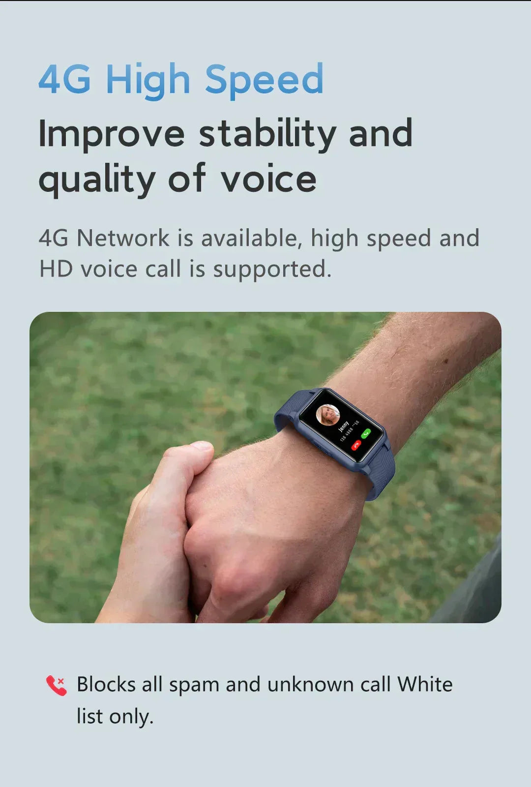 Senior Smartwatch Automatic Fall Detection GPS & SOS Alerts IP67 Water-Resistant