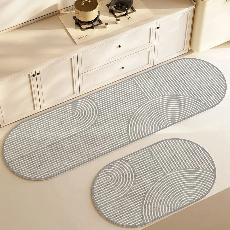 Floor Mat Diatomite Quick-Drying Non-Slip Rubber Backing
