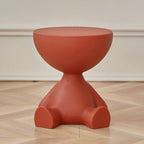 Coffee Table Round Plastic Space-Saving Lightweight