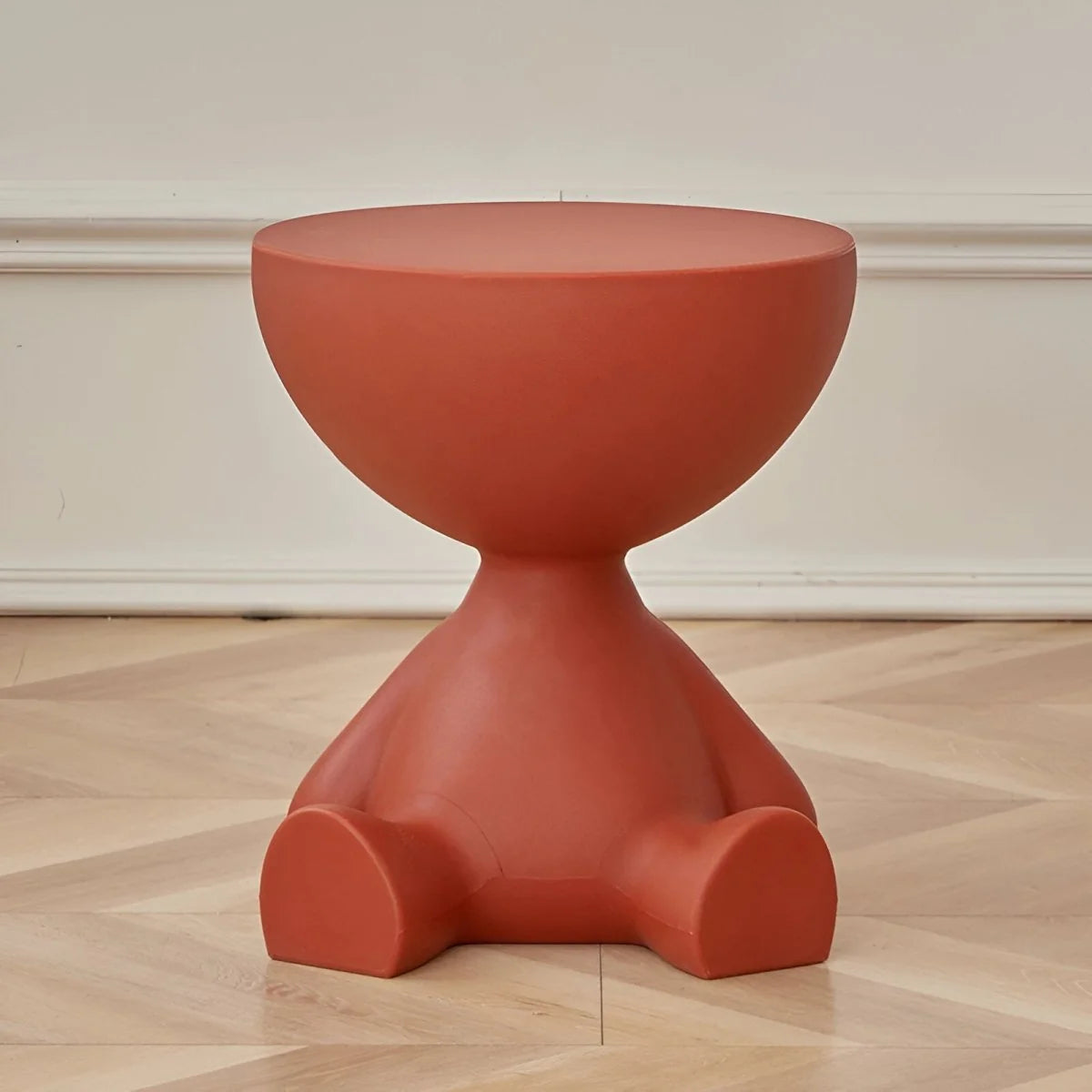 Coffee Table Round Plastic Space-Saving Lightweight