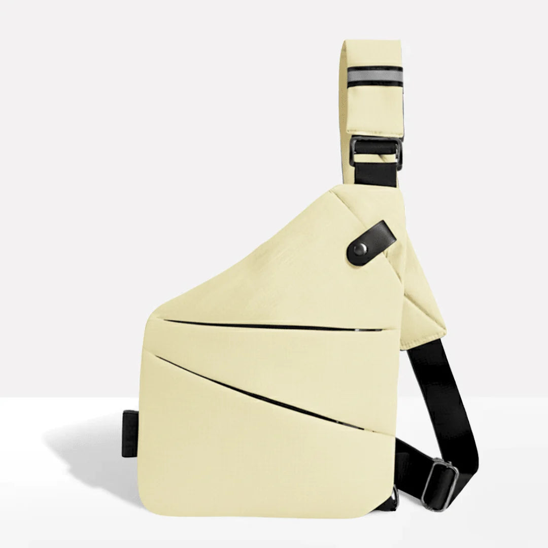 Crossbody Bag RFID-Blocking Cut-Resistant Strap Water-Repellent Fabric
