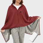 Wearable Heated Blanket USB-Powered Three Heat Settings Fleece-Lined