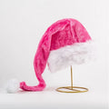 Santa Hat Soft Fleece Faux Fur Trim Pom-Pom