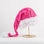 Santa Hat Soft Fleece Faux Fur Trim Pom-Pom